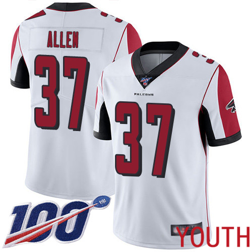 Atlanta Falcons Limited White Youth Ricardo Allen Road Jersey NFL Football #37 100th Season Vapor Untouchable